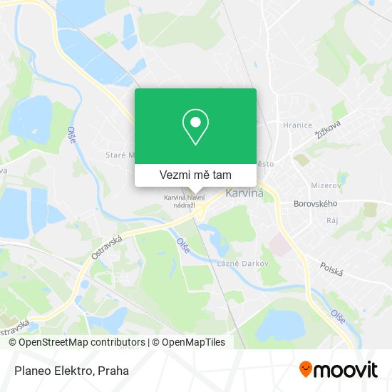 Planeo Elektro mapa