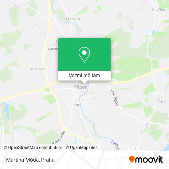 Martina Móda mapa