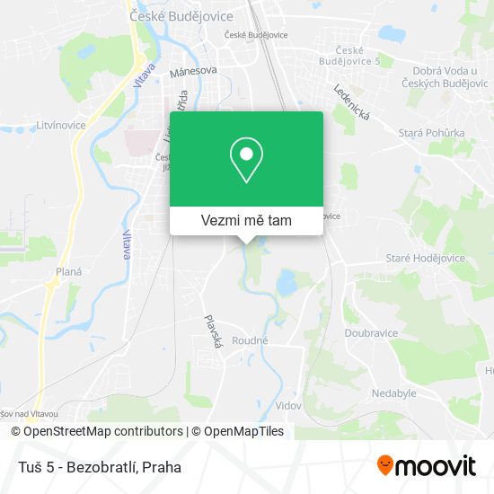Tuš 5 - Bezobratlí mapa