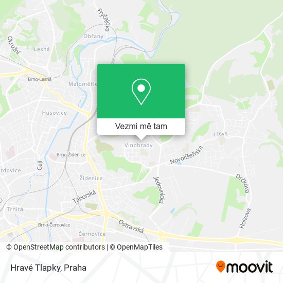 Hravé Tlapky mapa