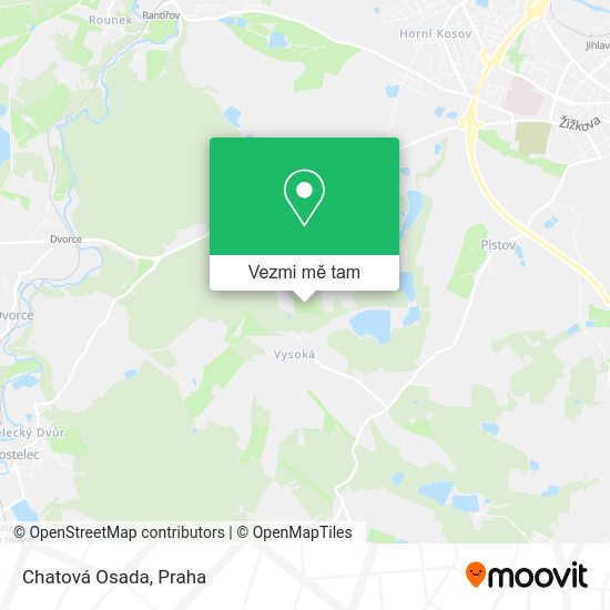 Chatová Osada mapa