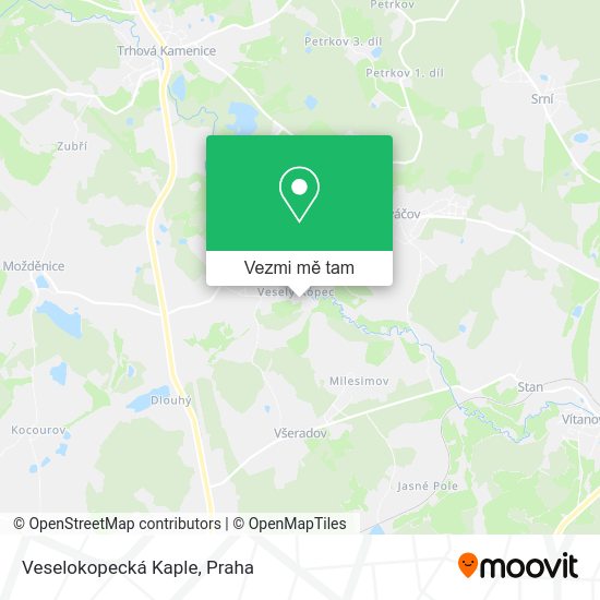 Veselokopecká Kaple mapa