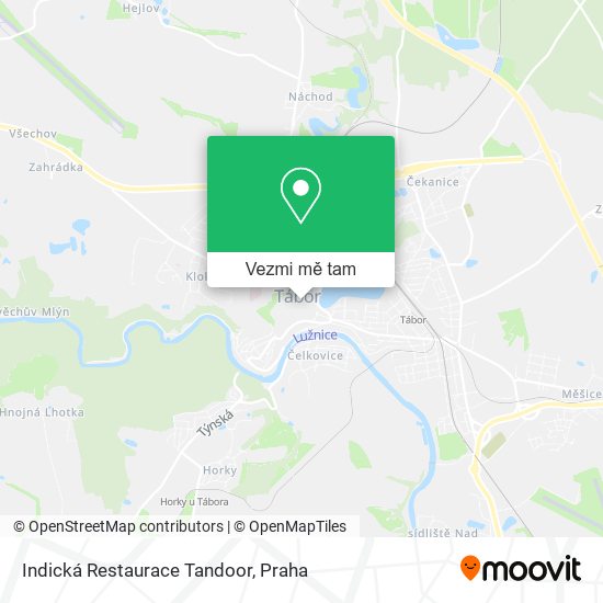 Indická Restaurace Tandoor mapa