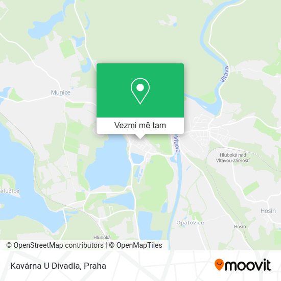 Kavárna U Divadla mapa