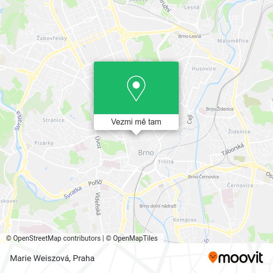 Marie Weiszová mapa
