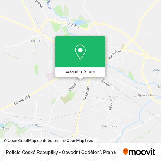 Policie České Repupliky - Obvodní Oddělení mapa