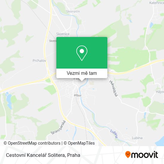 Cestovní Kancelář Solitera mapa