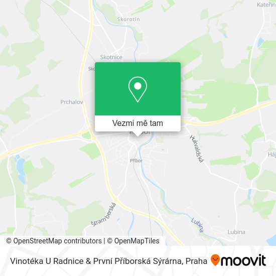 Vinotéka U Radnice & První Příborská Sýrárna mapa