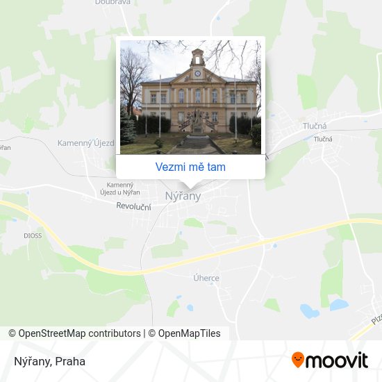 Nýřany mapa