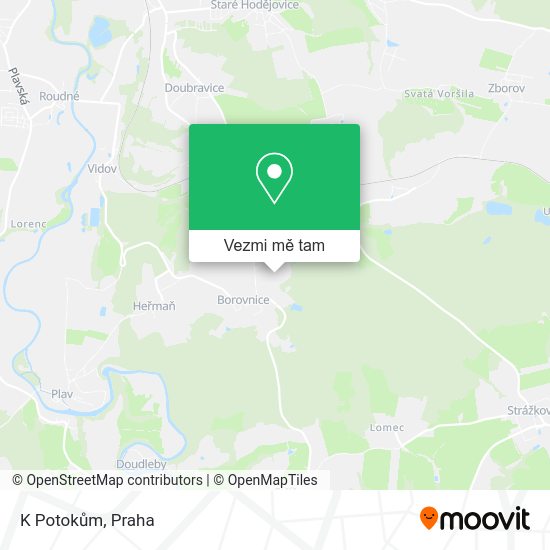 K Potokům mapa