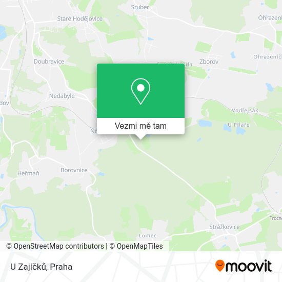 U Zajíčků mapa