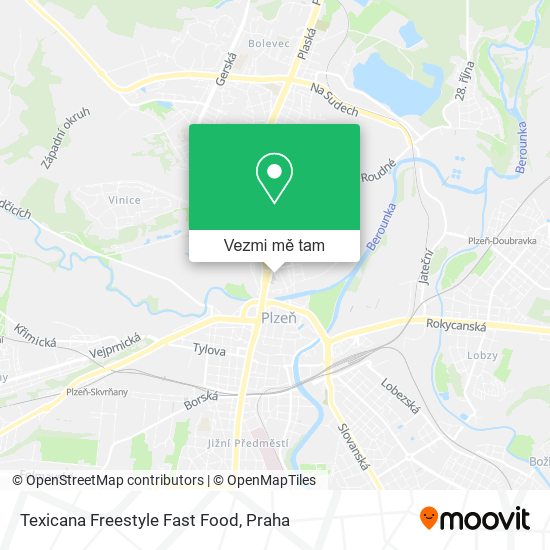 Texicana Freestyle Fast Food mapa