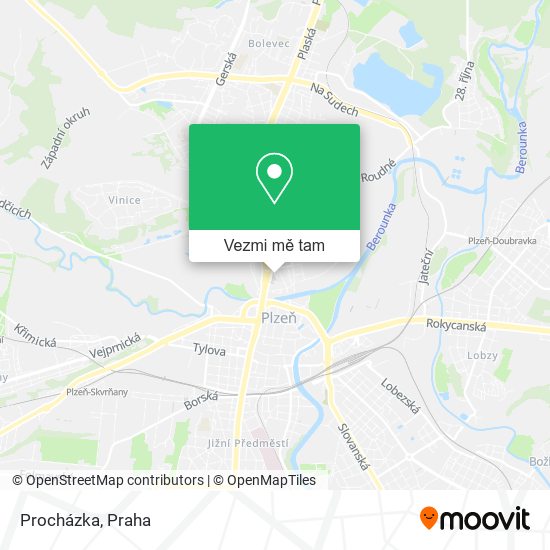 Procházka mapa