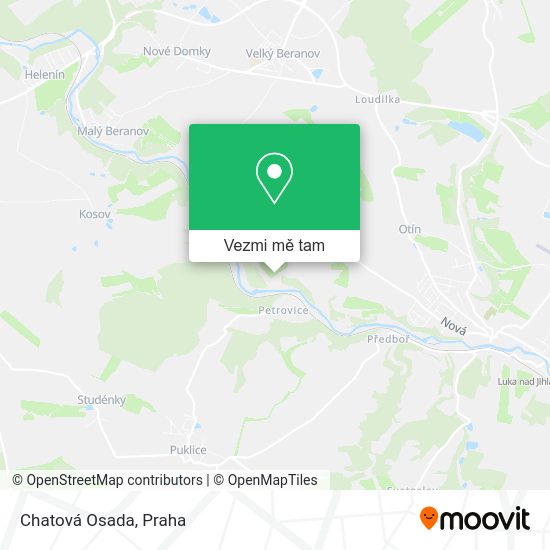 Chatová Osada mapa