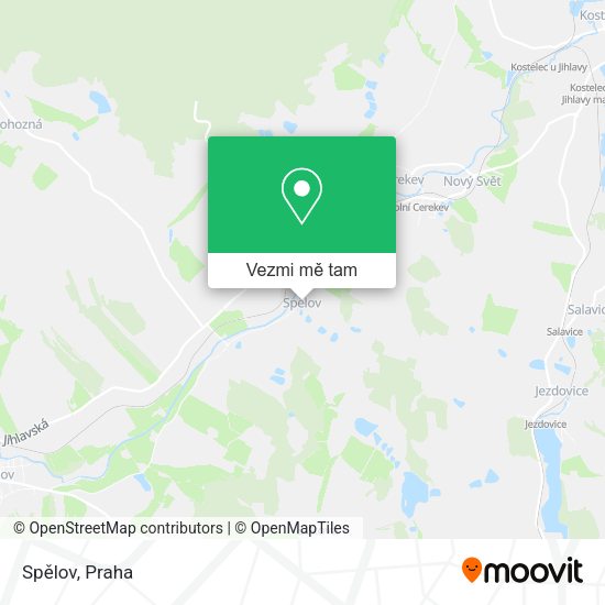 Spělov mapa