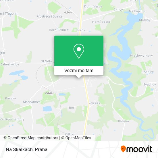 Na Skalkách mapa