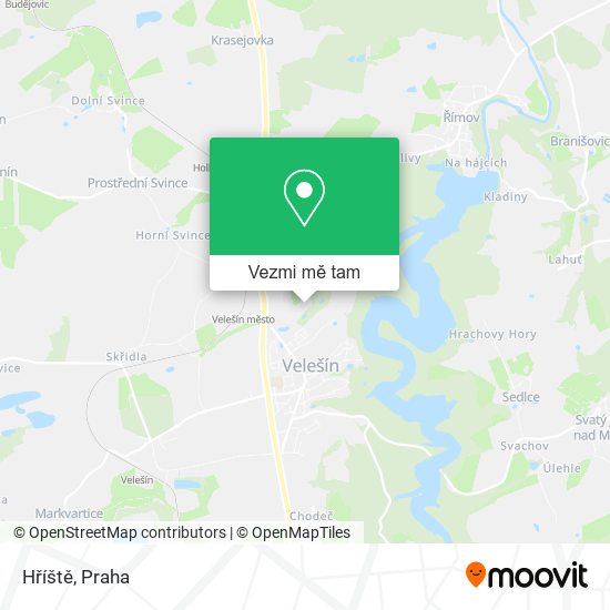 Hříště mapa