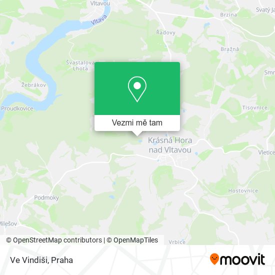 Ve Vindiši mapa
