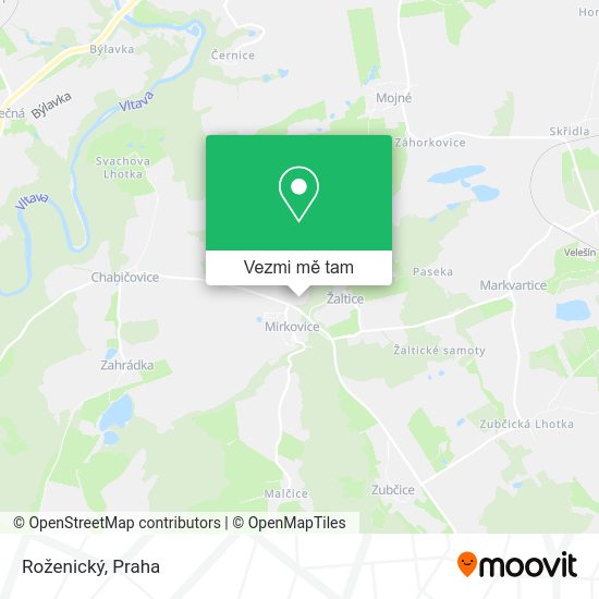 Roženický mapa