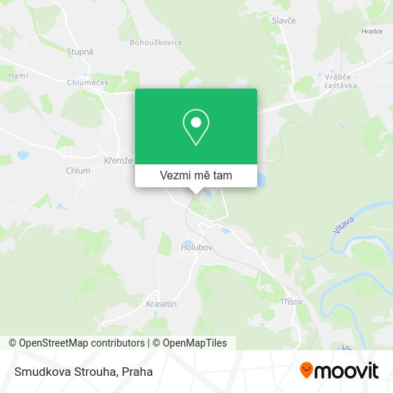 Smudkova Strouha mapa