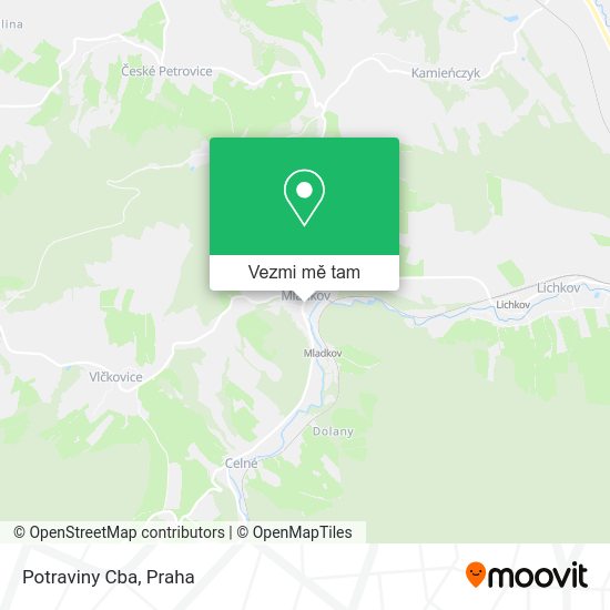 Potraviny Cba mapa