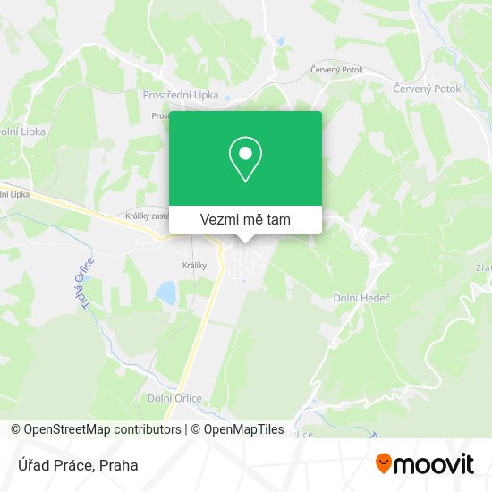 Úřad Práce mapa