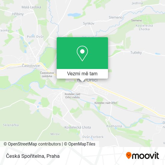 Česká Spořitelna mapa