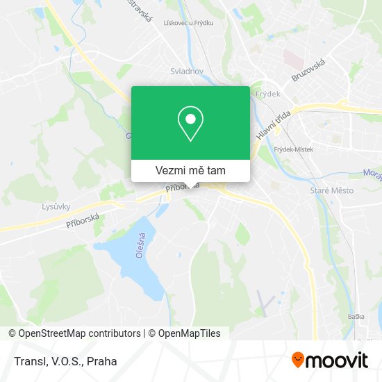 Transl, V.O.S. mapa