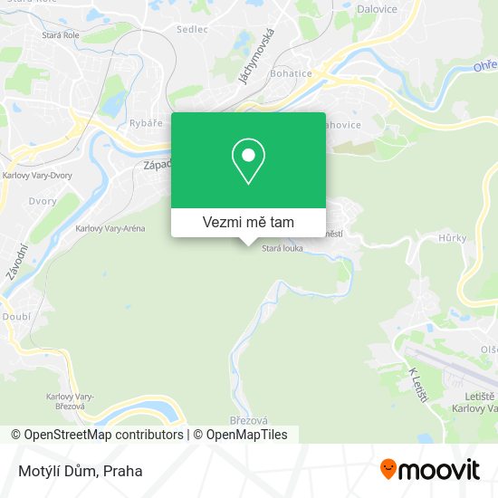 Motýlí Dům mapa