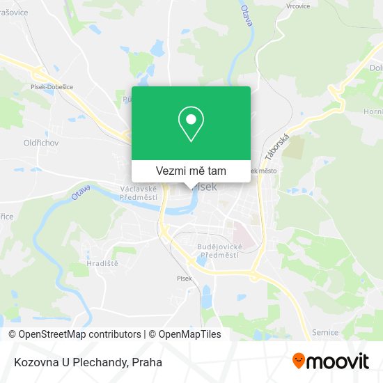 Kozovna U Plechandy mapa