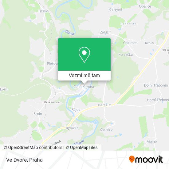 Ve Dvoře mapa
