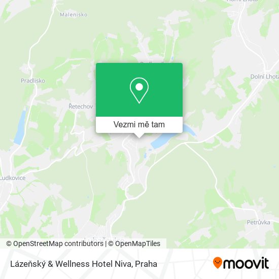 Lázeňský & Wellness Hotel Niva mapa