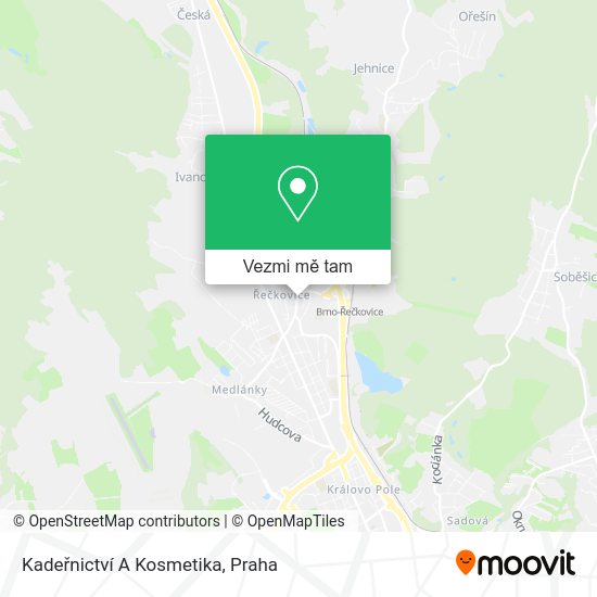 Kadeřnictví A Kosmetika mapa