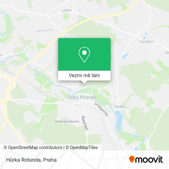 Hůrka Rotunda mapa