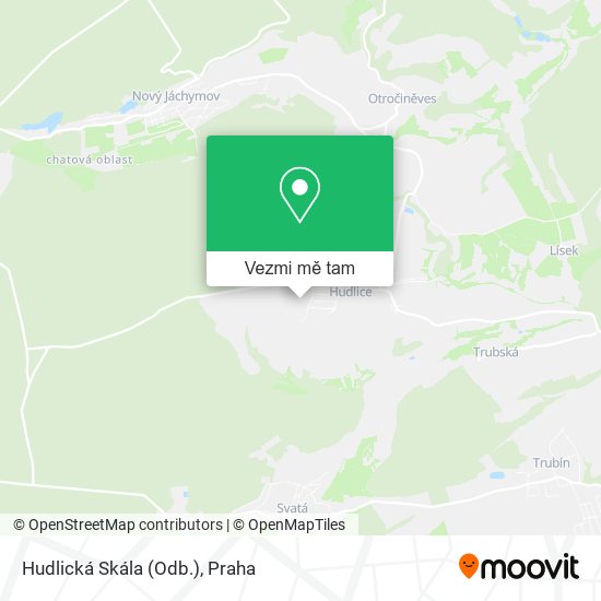 Hudlická Skála (Odb.) mapa