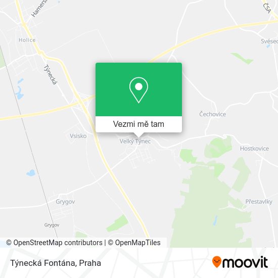Týnecká Fontána mapa