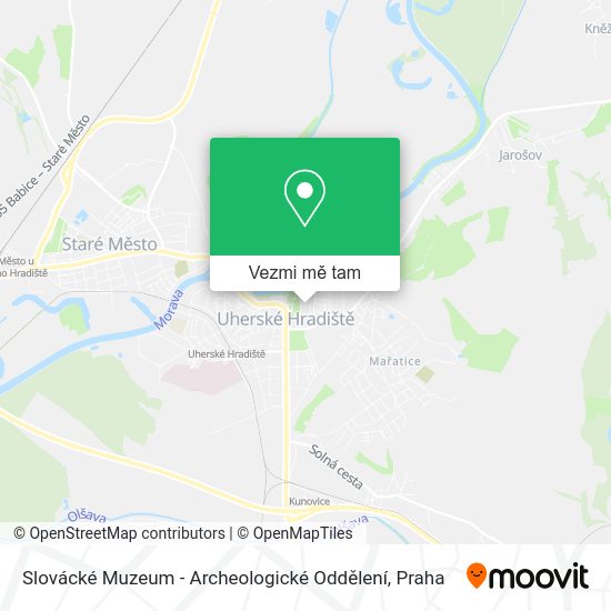 Slovácké Muzeum - Archeologické Oddělení mapa