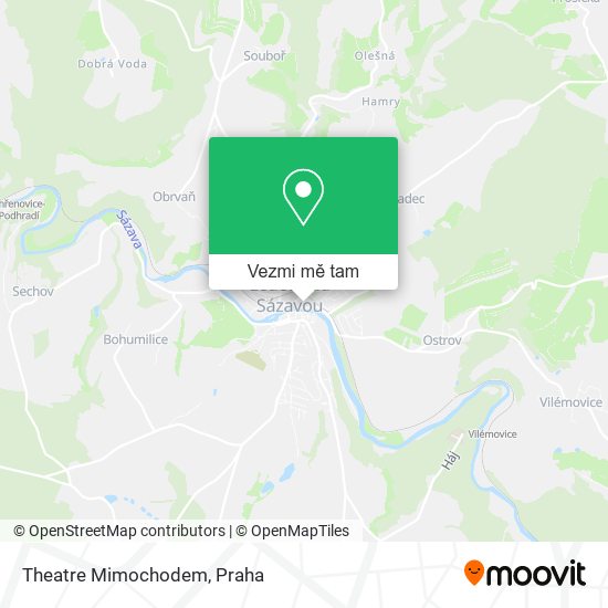 Theatre Mimochodem mapa