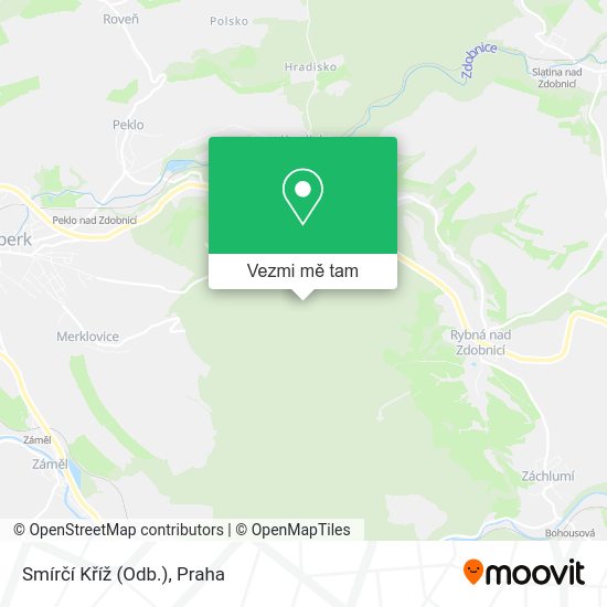 Smírčí Kříž (Odb.) mapa