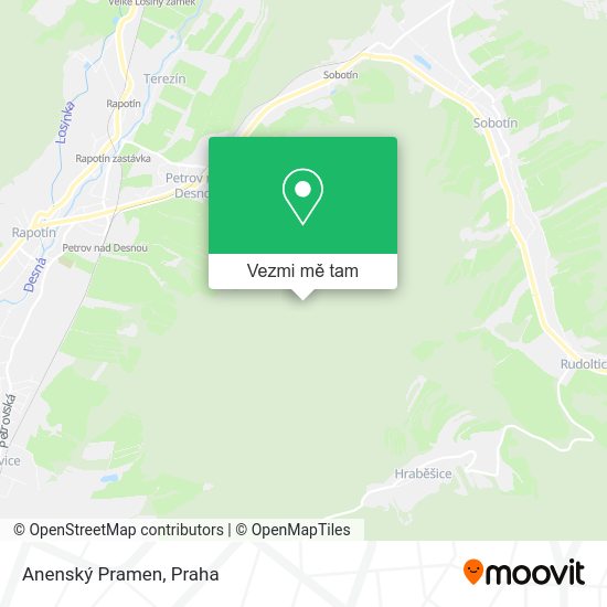 Anenský Pramen mapa