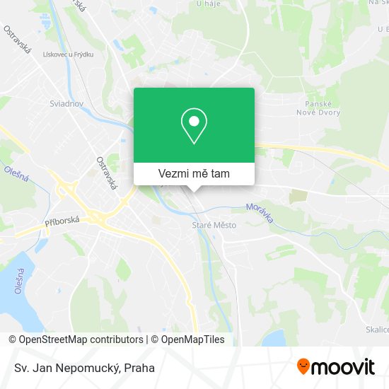 Sv. Jan Nepomucký mapa