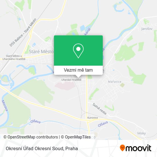 Okresní Úřad Okresní Soud mapa