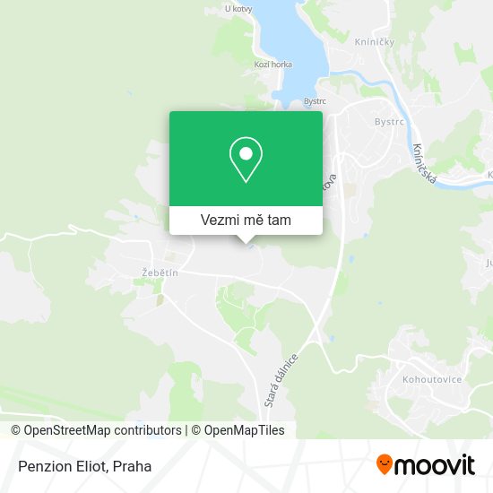 Penzion Eliot mapa