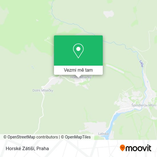 Horské Zátiší mapa