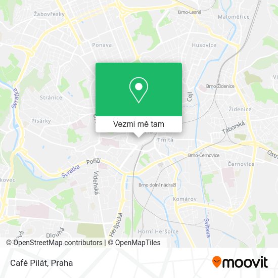 Café Pilát mapa