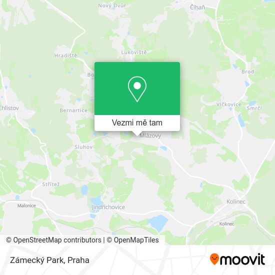 Zámecký Park mapa