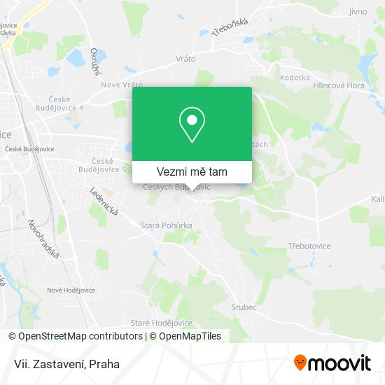 Vii. Zastavení mapa