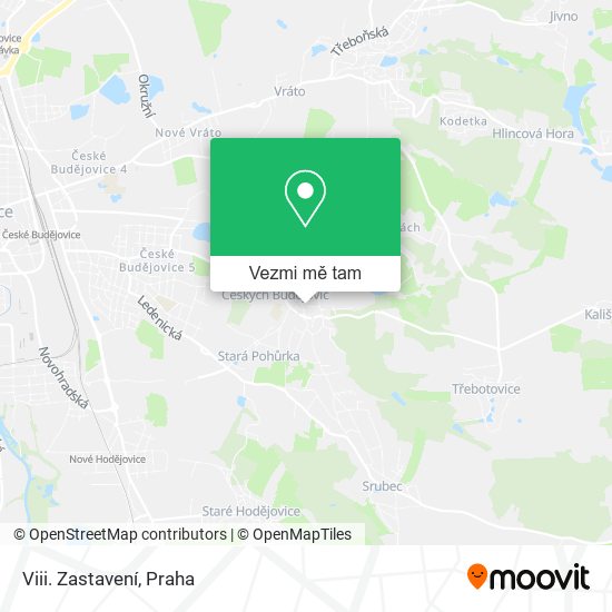 Viii. Zastavení mapa