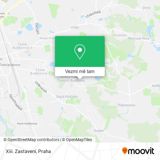 Xiii. Zastavení mapa
