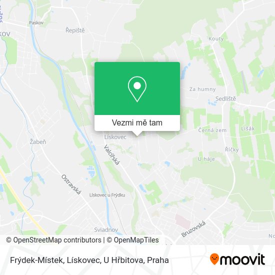 Frýdek-Místek, Lískovec, U Hřbitova mapa